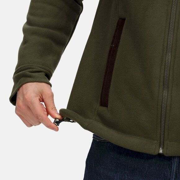 Regatta Professional Mens Full Zip Fleece Jacket / Dark Khaki - Picture 8 of 8